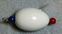 Casting Egg - Fishing Lure, Bright White - 3 1/2  -  Only $11.99 - Lure #100